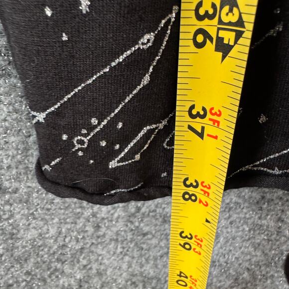 Desigual Cassius Dress Womens Large Black Constellation Ruffle Sleeveless Mini - Picture 11 of 12